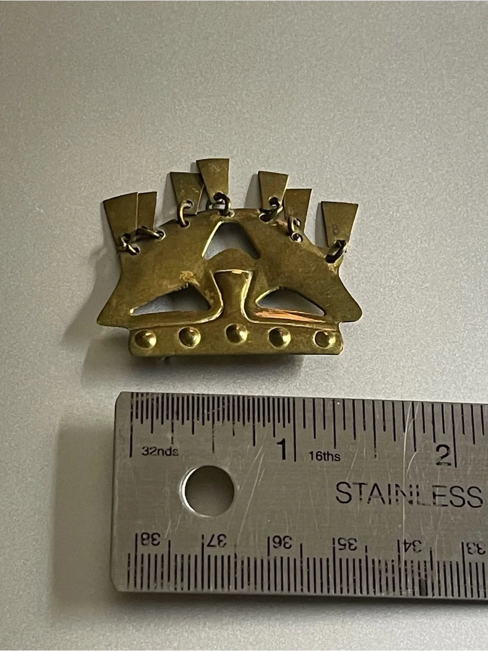 Vintage Inca -Pre Colombia  Brooch.